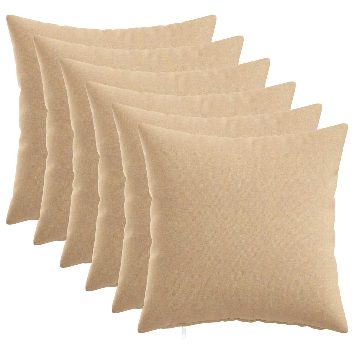 vidaXL Cushion with Pillow HEERLEN 6 pcs Cream Fabric 1