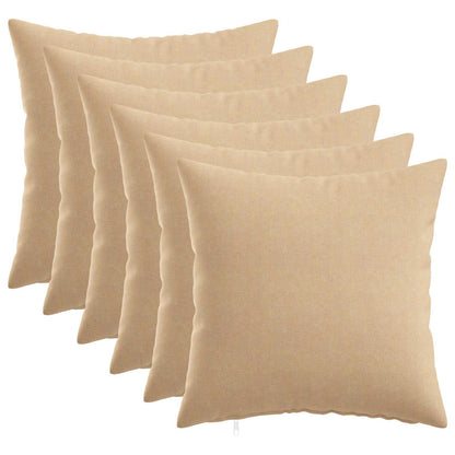 vidaXL Cushion with Pillow HEERLEN 6 pcs Cream Fabric 1