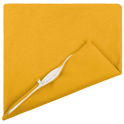 vidaXL Cushion with Pillow HEERLEN 6 pcs Light Yellow Fabric 3