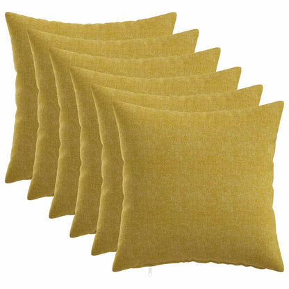 vidaXL Cushion with Pillow HEERLEN 6 pcs Light Green Fabric 1