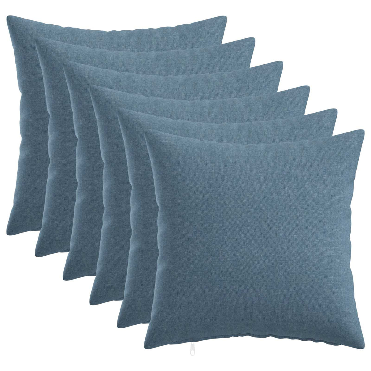 vidaXL Cushion with Pillow HEERLEN 6 pcs Jeans Blue Fabric 1