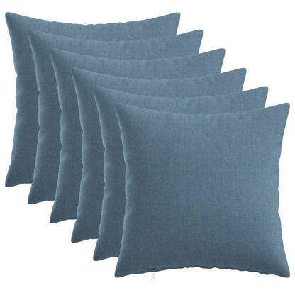 vidaXL Cushion with Pillow HEERLEN 6 pcs Jeans Blue Fabric 1