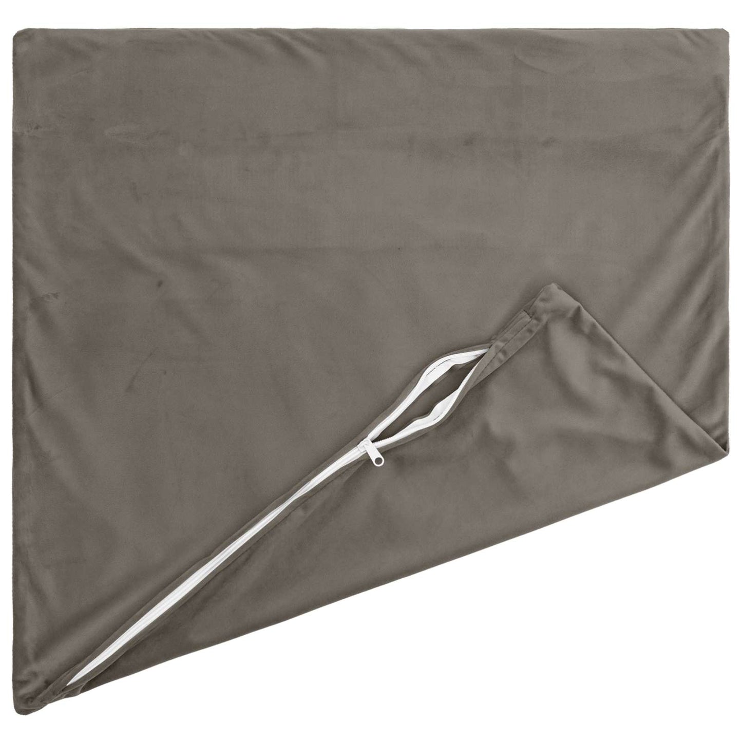 vidaXL Cushion with Pillow HEERLEN 6 pcs Light Grey Velvet 4