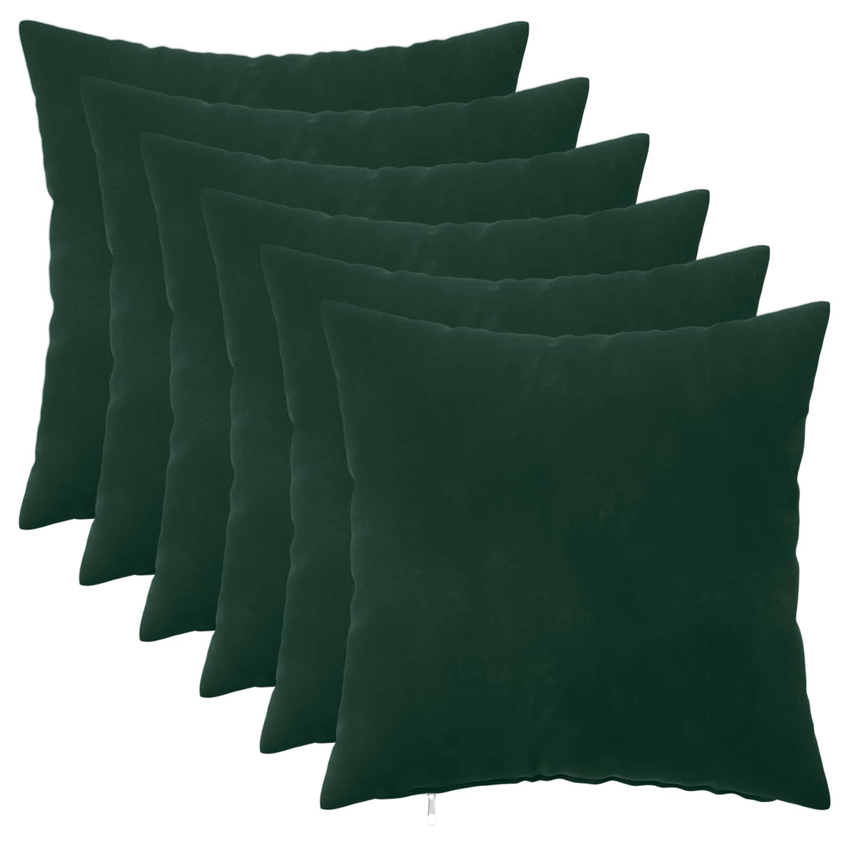 Throw Pillow HEERLEN Velvet 6 Dark green 50 x 50 cm