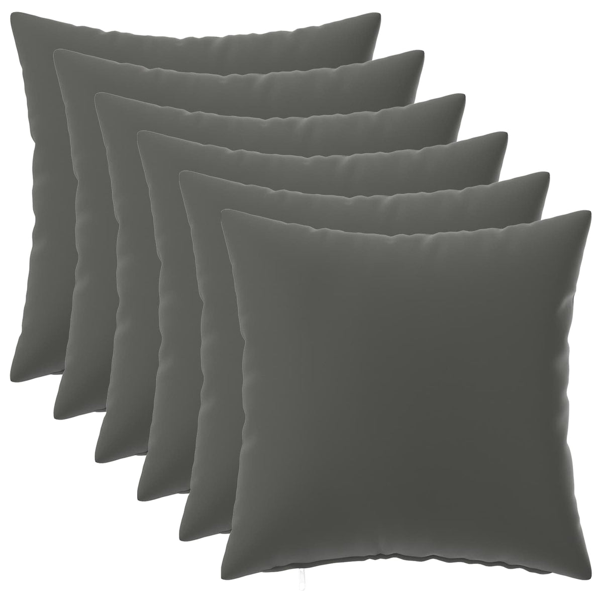 vidaXL Throw Pillow 6 pcs HEERLEN Anthracite 50 x 50 cm Polyester 2