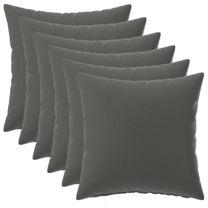 vidaXL Throw Pillow 6 pcs HEERLEN Anthracite 50 x 50 cm Polyester 2