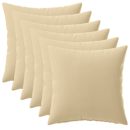 Throw Pillow HEERLEN Polyester 6 50 x 50 cm Beige