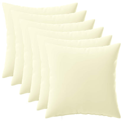 Throw Pillow HEERLEN Polyester 6 50 x 50 cm Cream