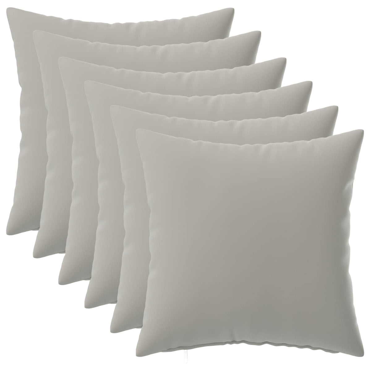 Throw Pillow HEERLEN Polyester 6 50 x 50 cm Grey