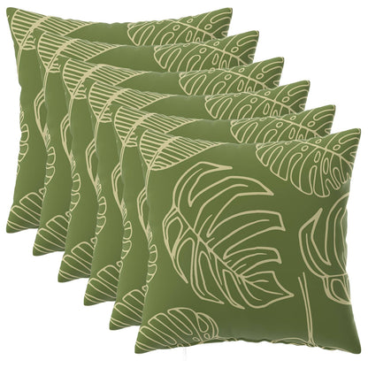 Throw Pillow HEERLEN Polyester 6 50 x 50 cm Leaf design