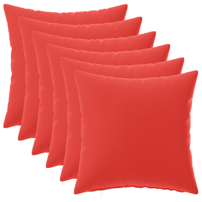 Throw Pillow HEERLEN Polyester 6 50 x 50 cm Red