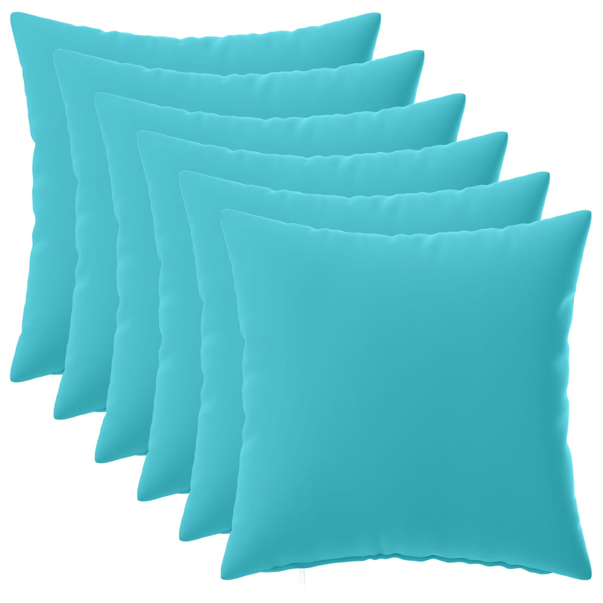 vidaXL Throw Pillow 6 pcs HEERLEN Turquoise 50 x 50 cm Polyester 2