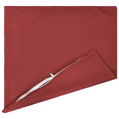 vidaXL Throw Pillow 6 pcs HEERLEN Wine Red 50 x 50 cm Polyester 4