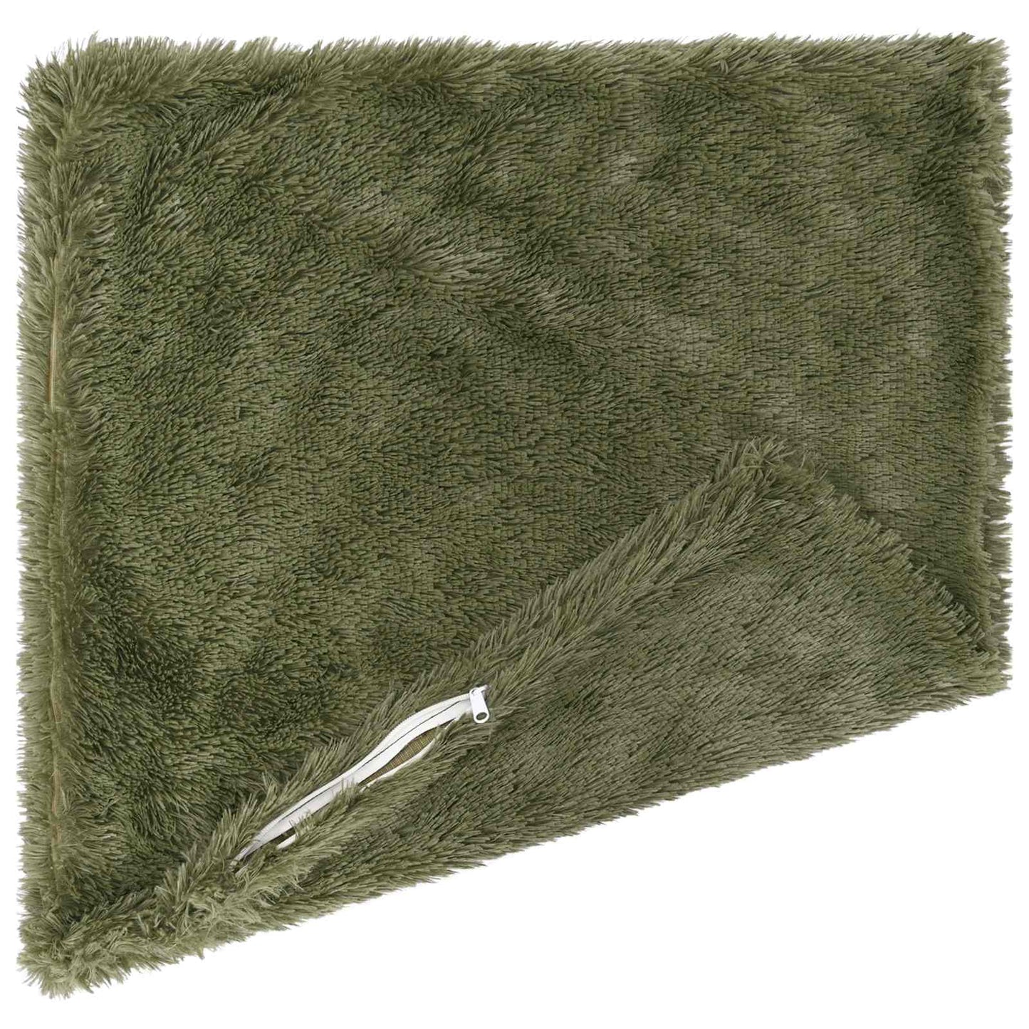 vidaXL Cushion with Pillow HEERLEN 6 pcs Green PV Fleece 4