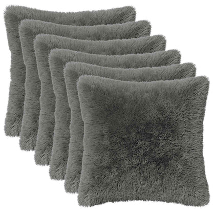 vidaXL Cushion with Pillow HEERLEN 6 pcs Light Green PV Fleece 2
