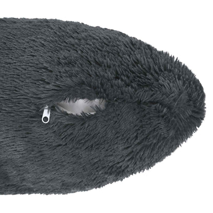 vidaXL Cushion with Pillow HEERLEN 6 pcs Anthracite PV Fleece 6