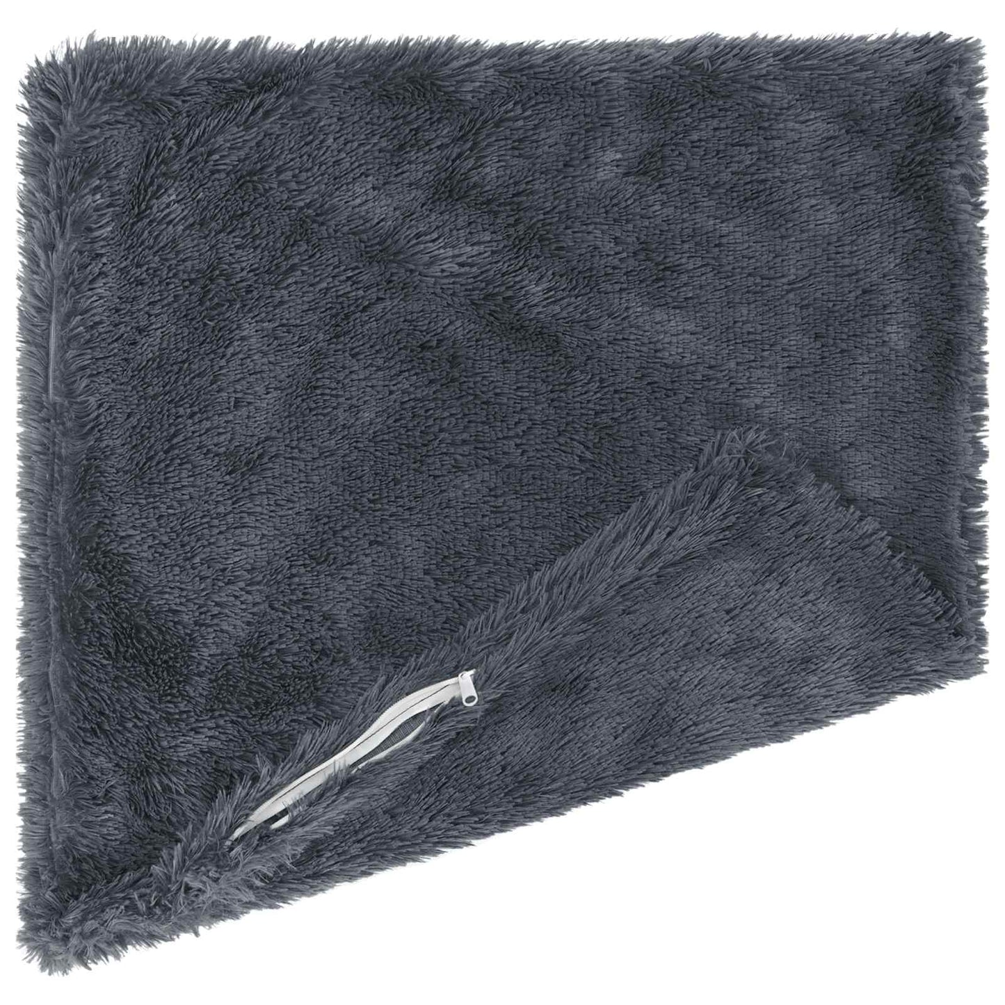 vidaXL Cushion with Pillow HEERLEN 6 pcs Anthracite PV Fleece 4