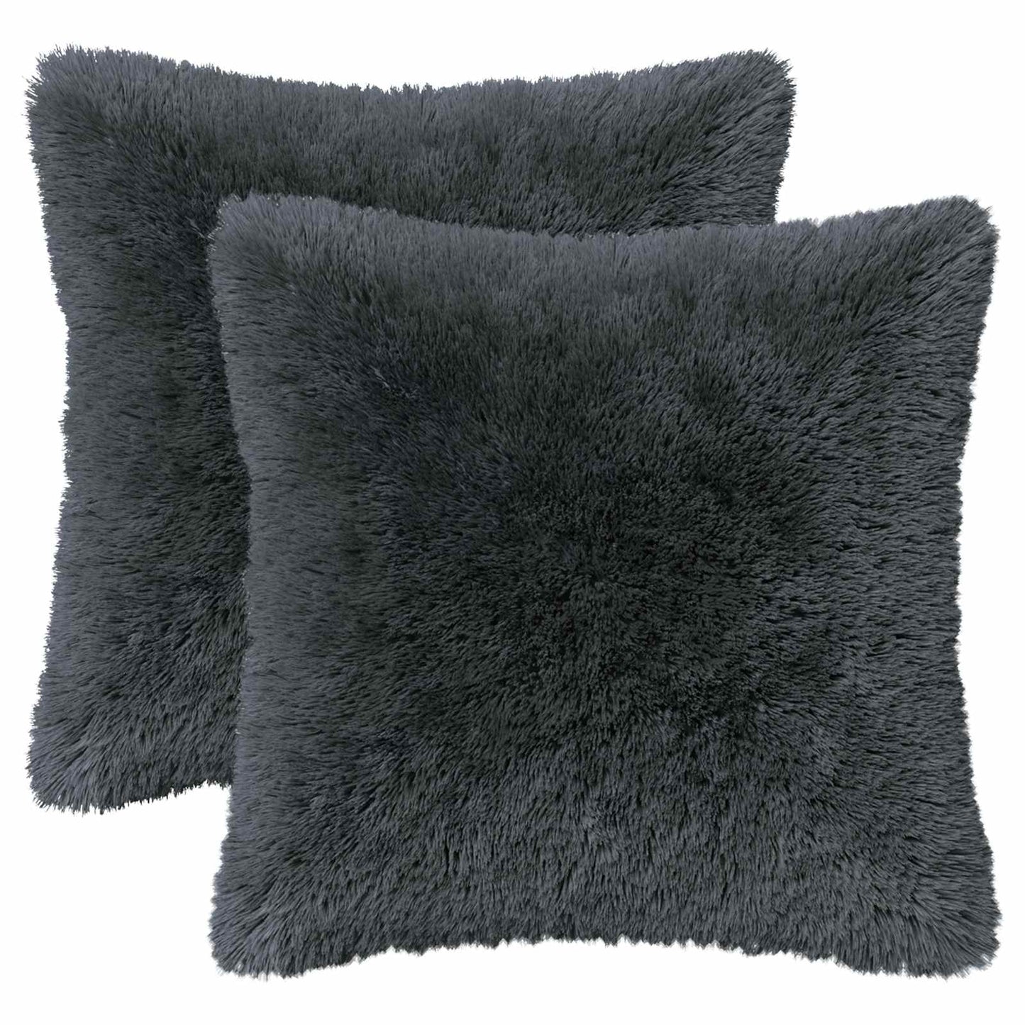 vidaXL Cushion with Pillow HEERLEN 6 pcs Anthracite PV Fleece 2
