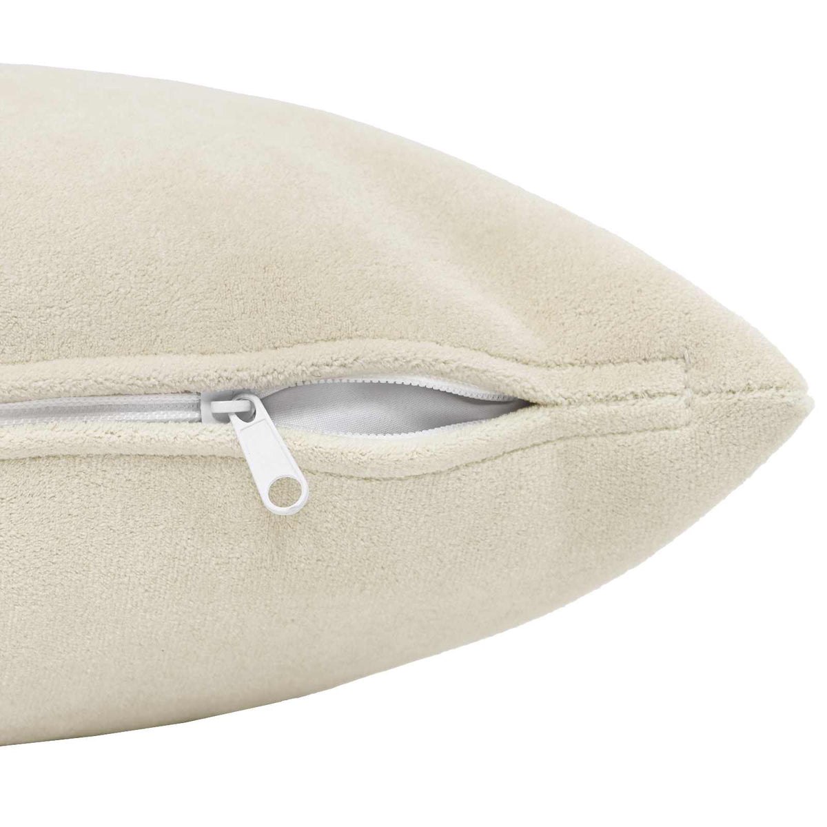 Cushion HEERLEN Cream Microfiber Fleece