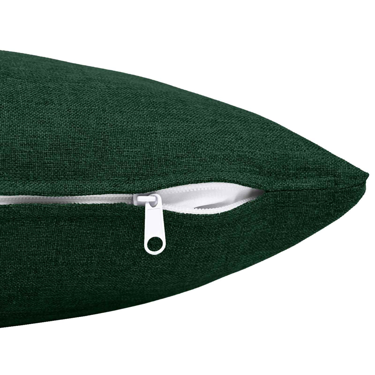 vidaXL Cushion with Pillow HEERLEN 2 pcs Dark Green Fabric 5