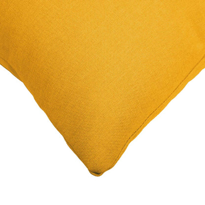 Throw Pillow HEERLEN Fabric 2 pcs Light Yellow 80 x 80 cm