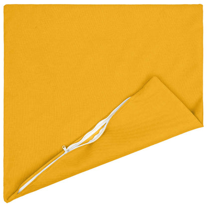 Throw Pillow HEERLEN Fabric 2 pcs Light Yellow 80 x 80 cm