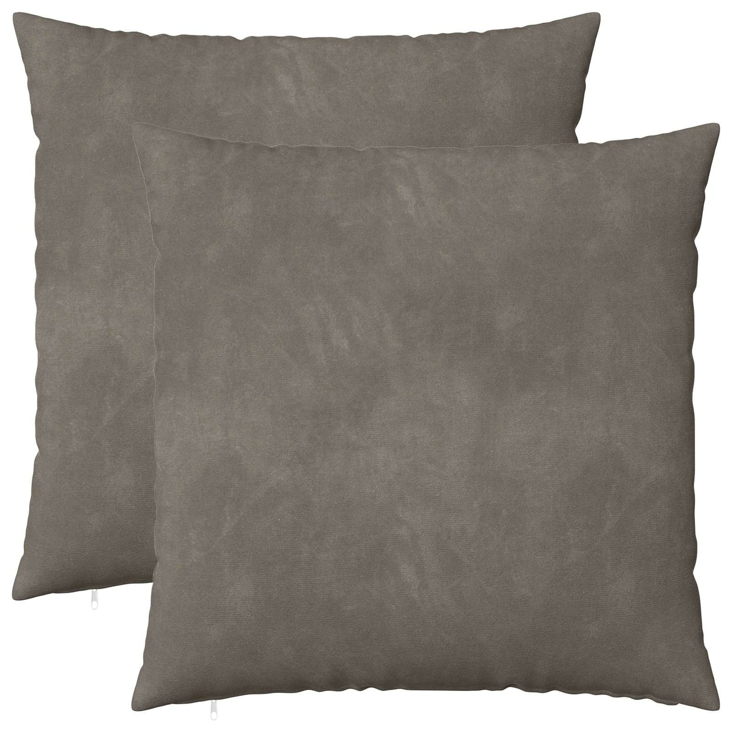 vidaXL Cushion with Pillow HEERLEN 2 pcs Light Grey Velvet 2
