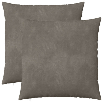 vidaXL Cushion with Pillow HEERLEN 2 pcs Light Grey Velvet 2