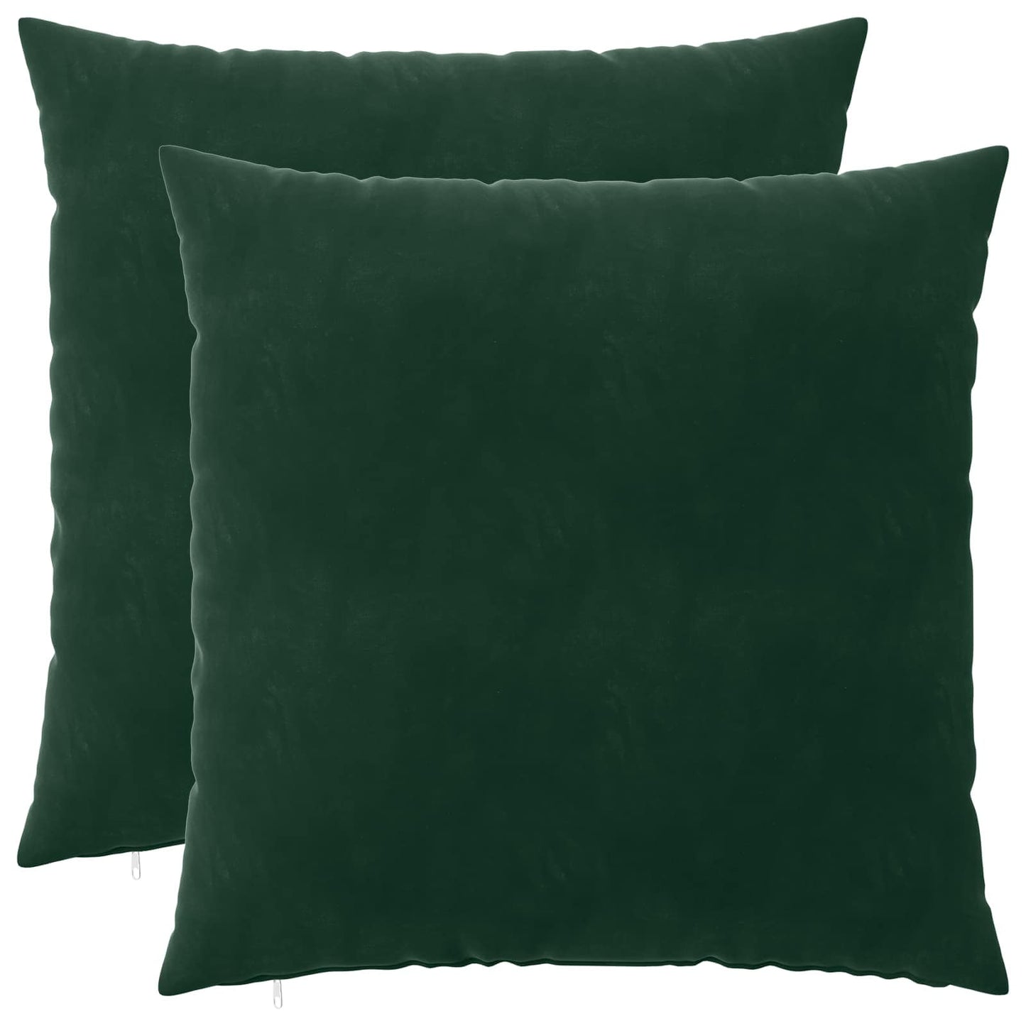 vidaXL Cushion with Pillow HEERLEN 2 pcs Dark Green Velvet 2