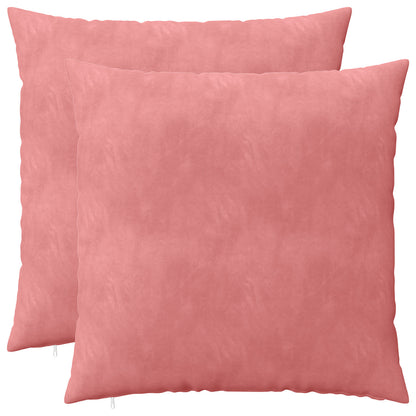 vidaXL Cushion with Pillow HEERLEN 2 pcs Pink Velvet 2