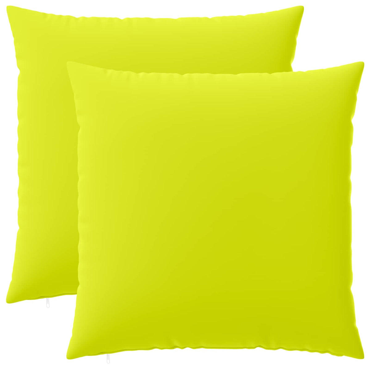 vidaXL Throw Pillow 2 pcs HEERLEN Bright Green 80 x 80 cm Polyester 2