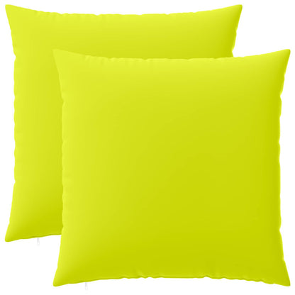 Throw Pillow HEERLEN Polyester 2 Bright green 30 x 30–Ø 50 cm 80 x 80 cm