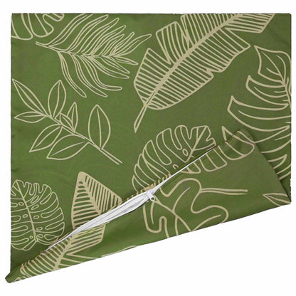 vidaXL Throw Pillow 2 pcs HEERLEN Leaf Design 80 x 80 cm Polyester 5