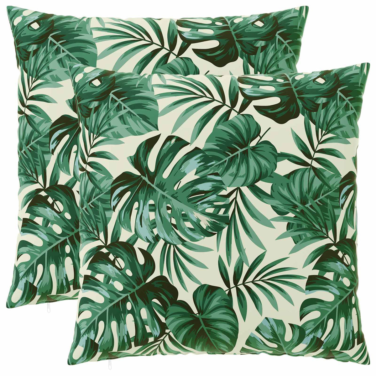 Throw Pillow HEERLEN Polyester 2 Leaf pattern 80 x 80 cm