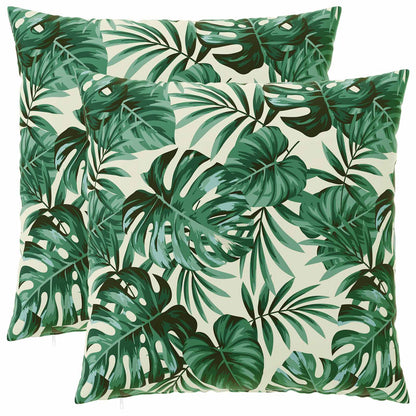 Throw Pillow HEERLEN Polyester 2 Leaf pattern 80 x 80 cm