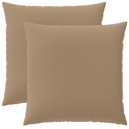 vidaXL Throw Pillow 2 pcs HEERLEN Taupe 80 x 80 cm Polyester 2