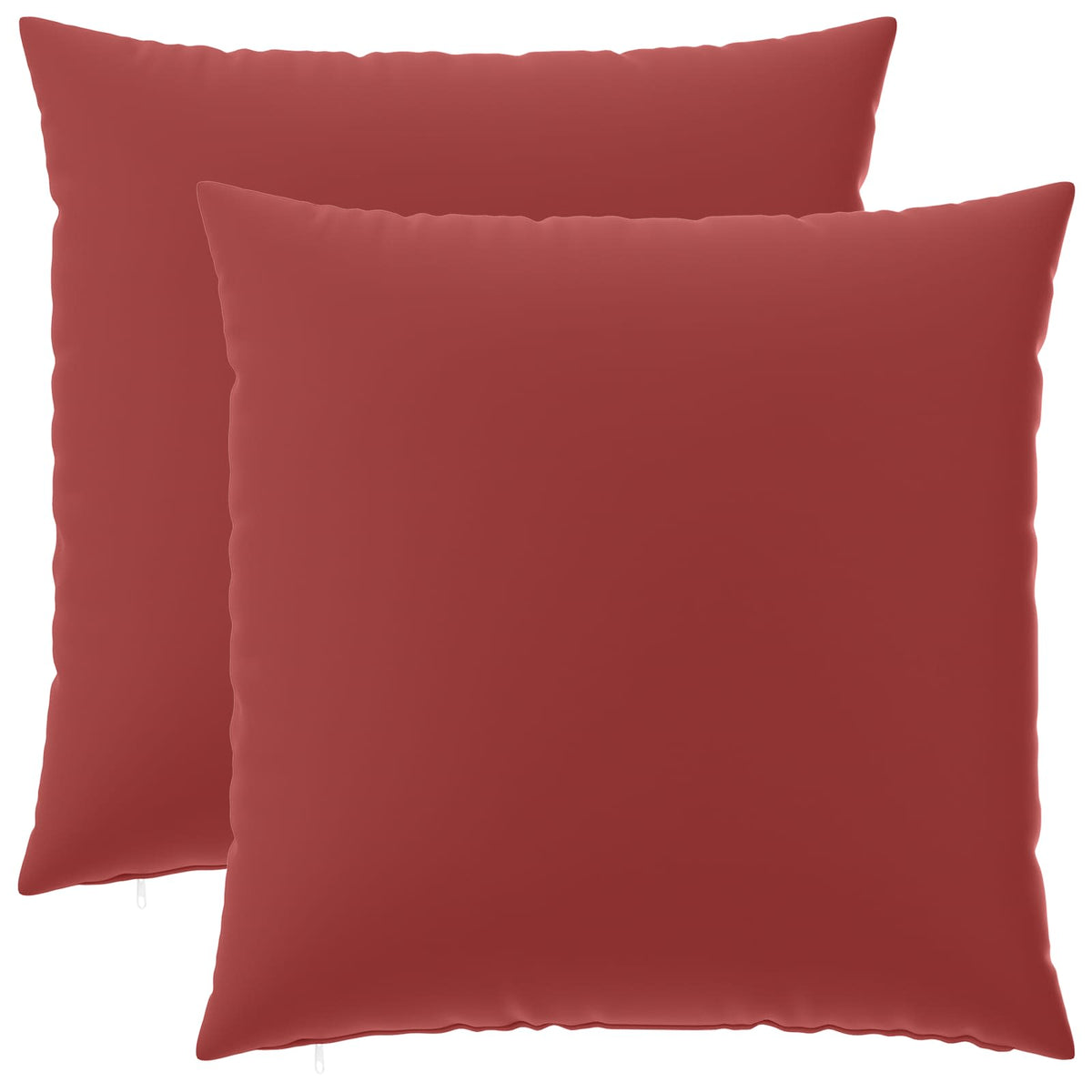 vidaXL Throw Pillow 2 pcs HEERLEN Wine Red 80 x 80 cm Polyester 2