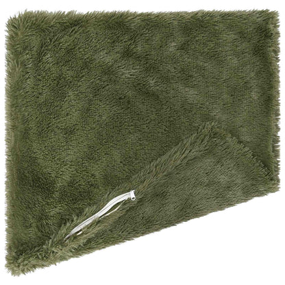 vidaXL Cushion with Pillow HEERLEN 2 pcs Green PV Fleece 4