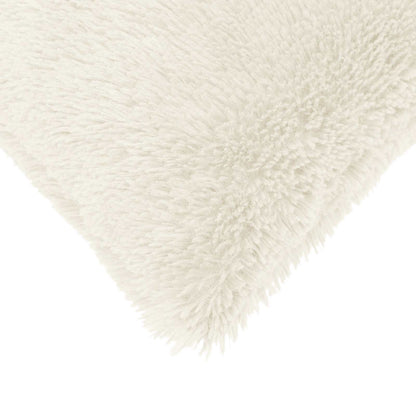 vidaXL Cushion with Pillow HEERLEN 2 pcs White PV Fleece 5