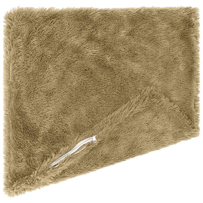 vidaXL Cushion with Pillow HEERLEN 2 pcs Light Grey PV Fleece 4