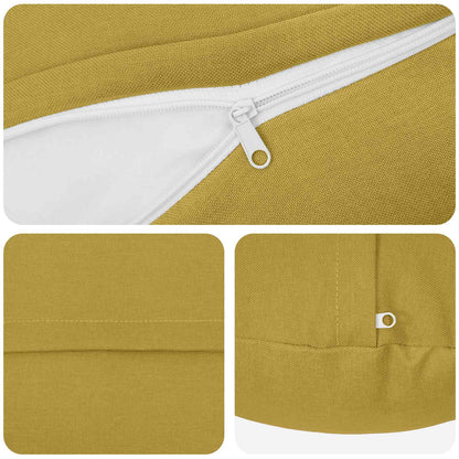 vidaXL Cushion with Pillow HEERLEN 6 pcs Light Green Fabric 4