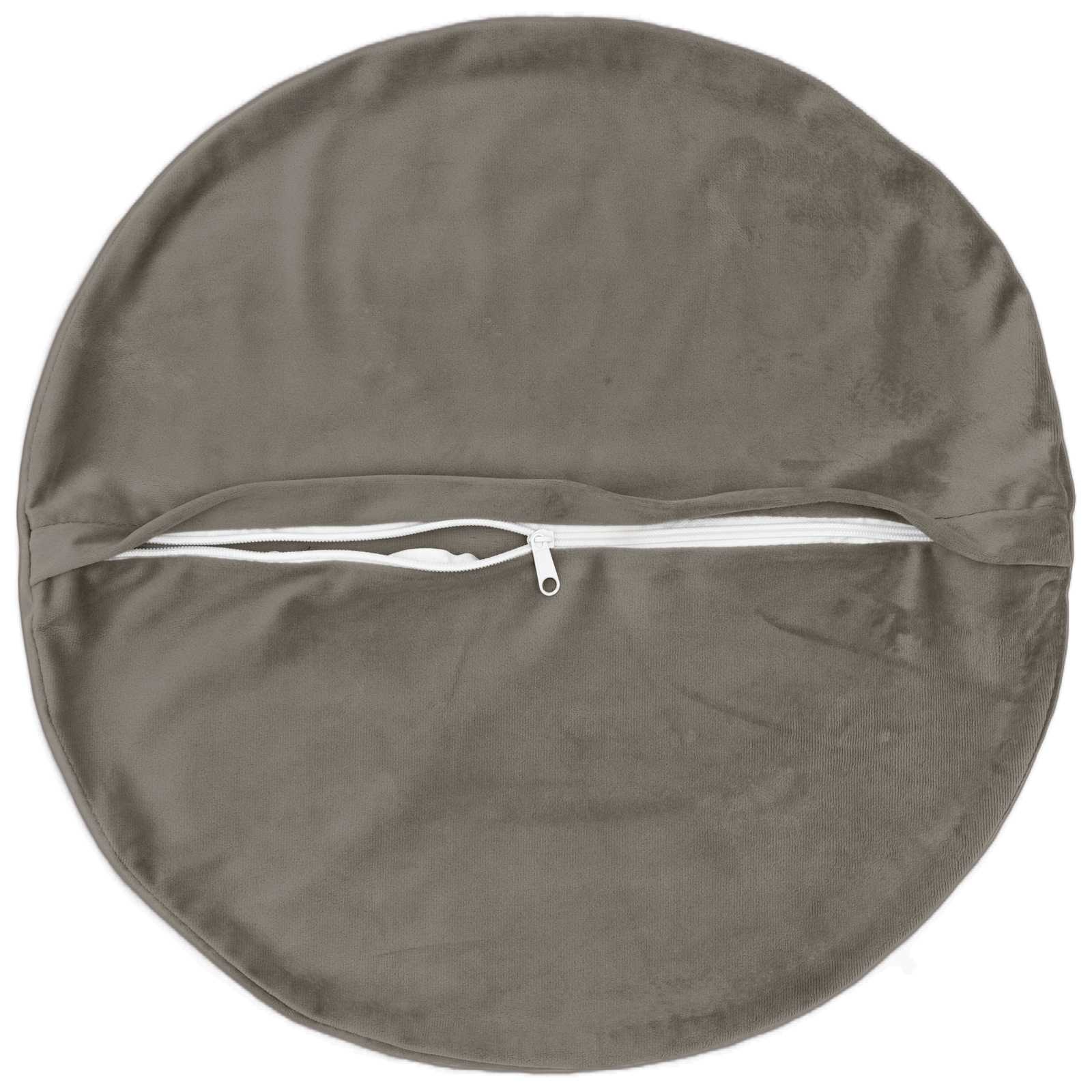 vidaXL Cushion with Pillow HEERLEN 6 pcs Light Grey Velvet 4