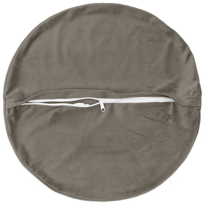 vidaXL Cushion with Pillow HEERLEN 6 pcs Light Grey Velvet 4