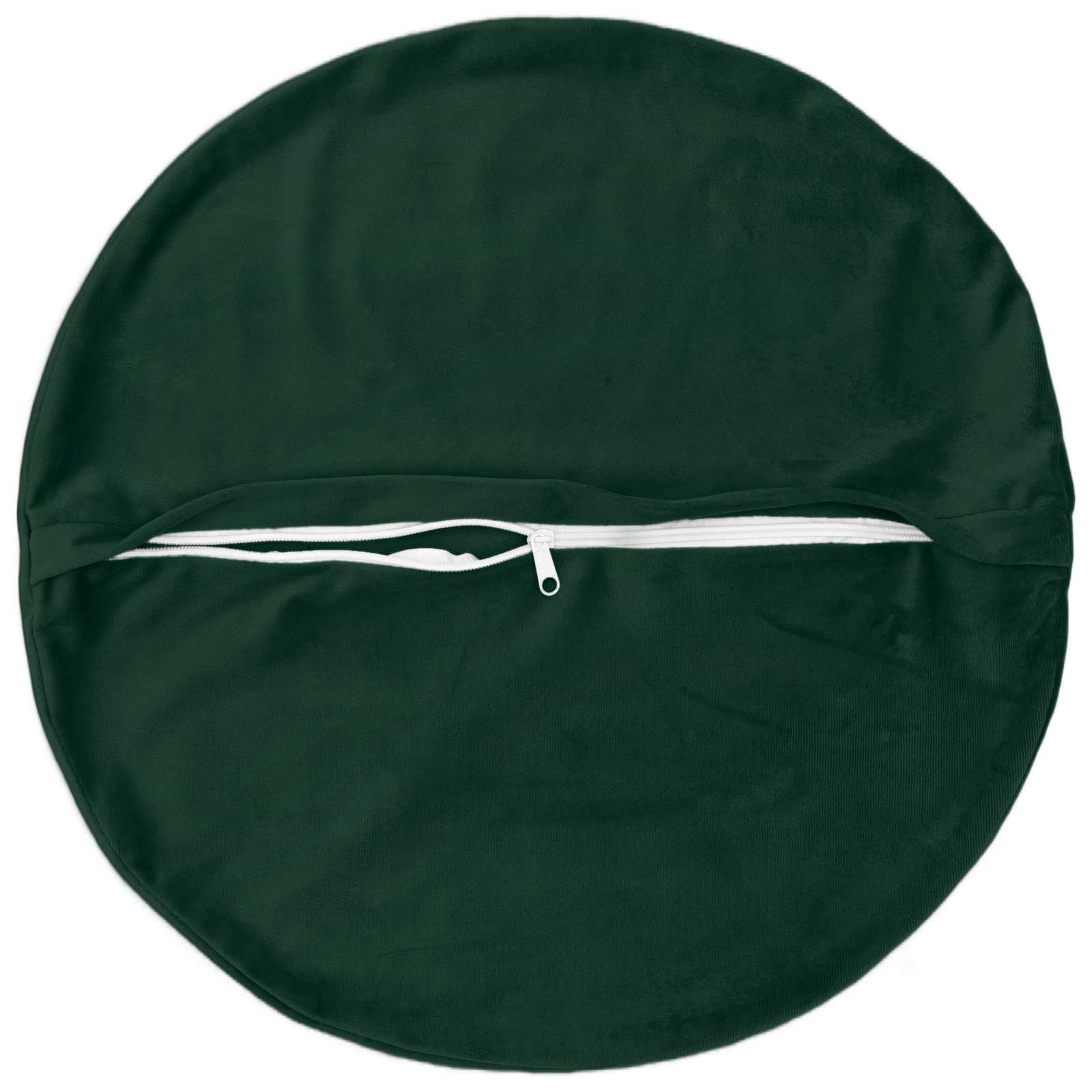 vidaXL Cushion with Pillow HEERLEN 6 pcs Dark Green Velvet 4