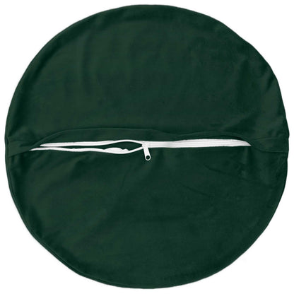 vidaXL Cushion with Pillow HEERLEN 6 pcs Dark Green Velvet 4