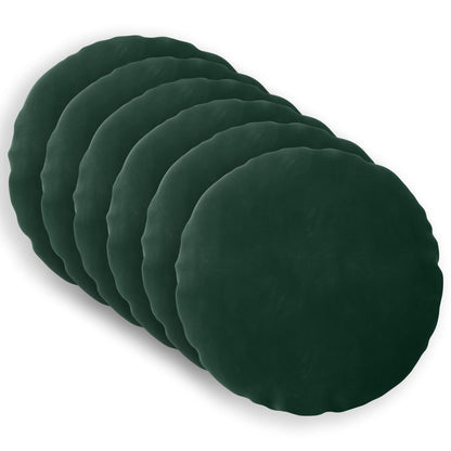 vidaXL Cushion with Pillow HEERLEN 6 pcs Dark Green Velvet 2