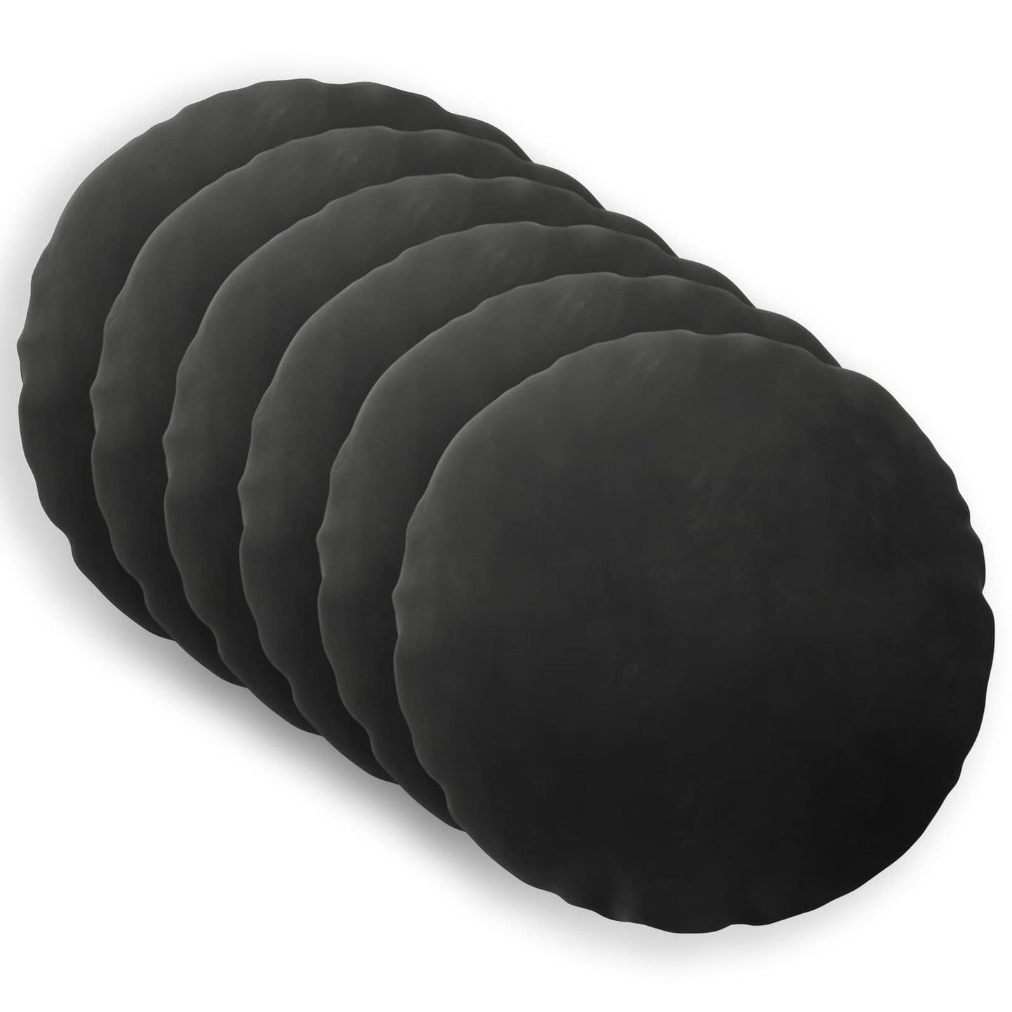 vidaXL Cushion with Pillow HEERLEN 6 pcs Black Velvet 2