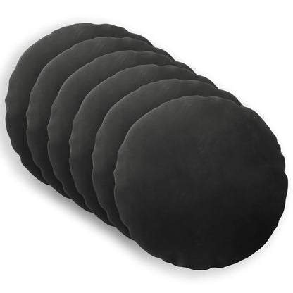 vidaXL Cushion with Pillow HEERLEN 6 pcs Black Velvet 2