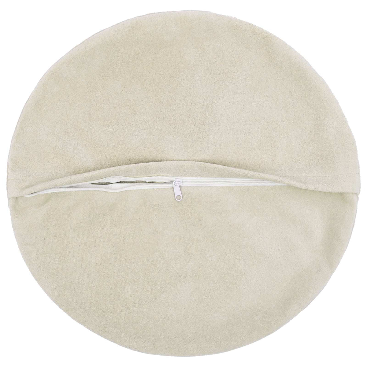 Throw Pillow HEERLEN Microfiber Fleece 6 Cream Ø 50 cm