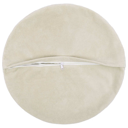 Throw Pillow HEERLEN Microfiber Fleece 6 Cream Ø 50 cm
